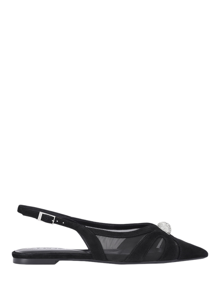 Carvela Lumera Suede Slingback Pumps, Black, Black
