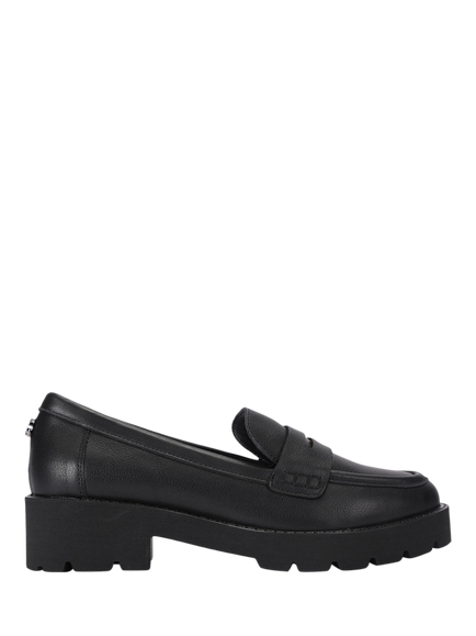 Carvela Snap Leather Loafers, Black, Black