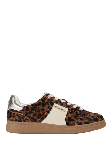 Carvela Veneto Leopard Print Trainers, Multi, Multi