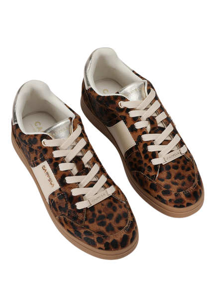 Carvela Veneto Leopard Print Trainers, Multi - view 2, Multi