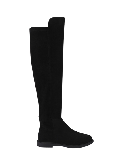 KG Kurt Geiger Stratton Suedette Knee High Boots, Black, Black