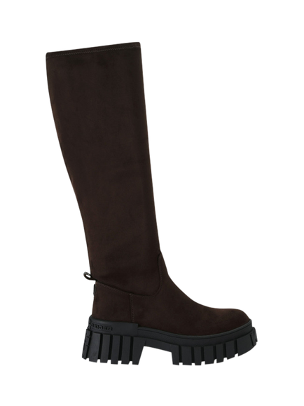 KG Kurt Geiger Tegan 2 Sock Chunky Knee High Boots, Brown, Brown