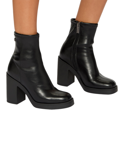 KG Kurt Geiger Twist Block Heel Ankle Boots, Black - view 2, Black