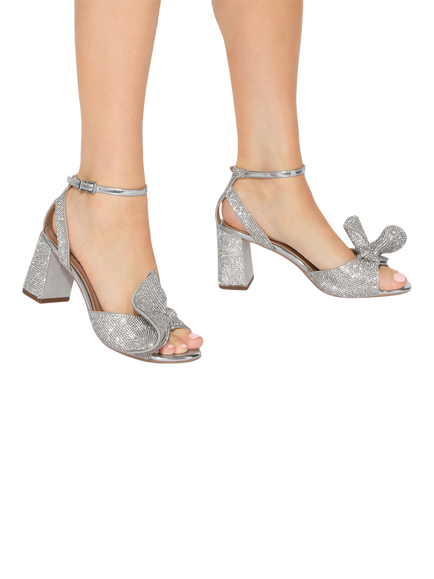 KG Kurt Geiger Allegra Embellished Stiletto Sandals, Silver - view 2, Silver
