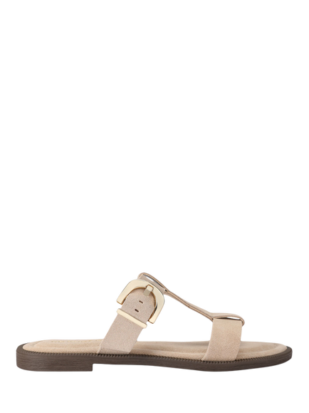 KG Kurt Geiger Presto Suede Strappy Sandals, Beige, Beige