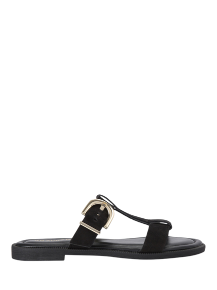 KG Kurt Geiger Presto Suede Strappy Sandals, Black, Black
