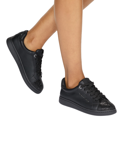 KG Kurt Geiger Leona Embellished Lace Up Trainers, Multi - view 2, Multi
