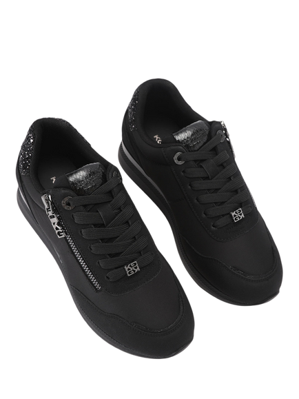 KG Kurt Geiger Lina 2 Zip Trainers, Black - view 2, Black