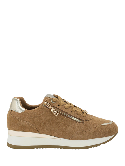 KG Kurt Geiger Lina 2 Zip Trainers, Taupe, Taupe