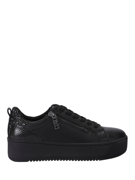 KG Kurt Geiger Lori  Lace Up Embellished Trainers, Black, Black