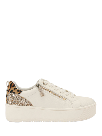 KG Kurt Geiger Lori  Lace Up Embellished Trainers, Multi, Multi