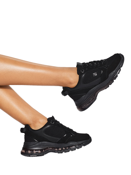 KG Kurt Geiger Luna Embellished Lace Trainers, Black - view 2, Black