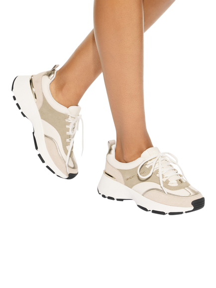 KG Kurt Geiger Lush Twinkly Embellished Trainers, Multi - view 2, Multi