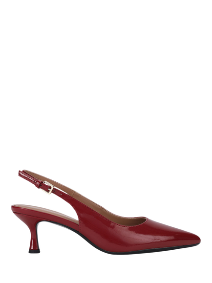 KG Kurt Geiger Tilly Kitten Heel Court Shoes, Red, Red