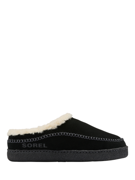 SOREL Laner Moccasin Slippers, Black, Black/Jet