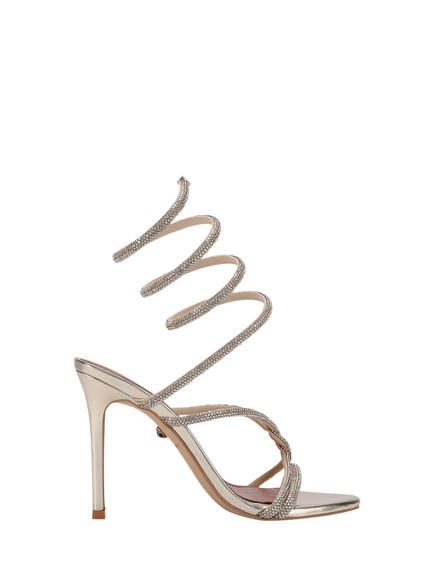 Kurt Geiger London Knot Spiral Embellished Sandals, Gold