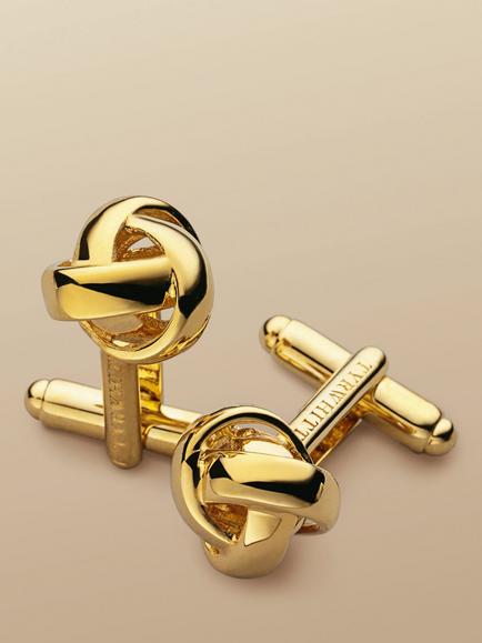 Charles Tyrwhitt Knot Cufflinks, Gold