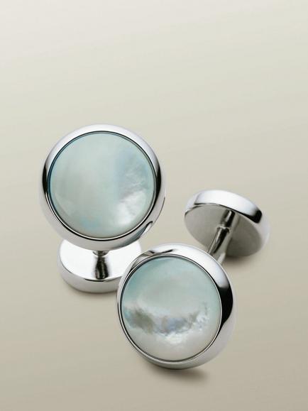 Charles Tyrwhitt Mother of Pearl Cufflinks, Blue, Blue