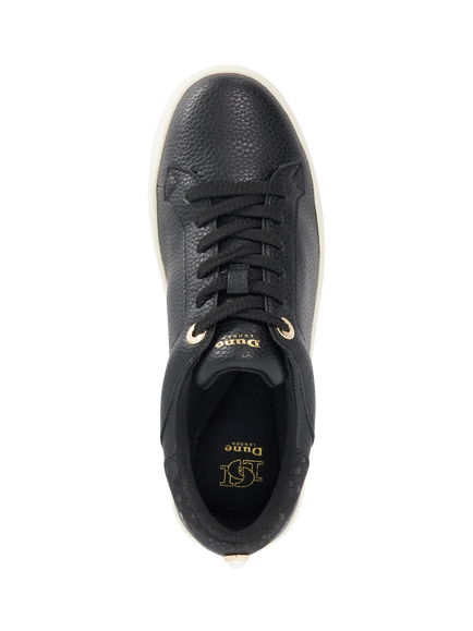 Dune London Emba Lace Up Trainers, Black - view 2, Black