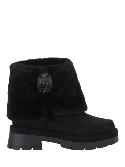 Kurt Geiger London Blighty Cozy Cuff Ankle Boots, Black, Black