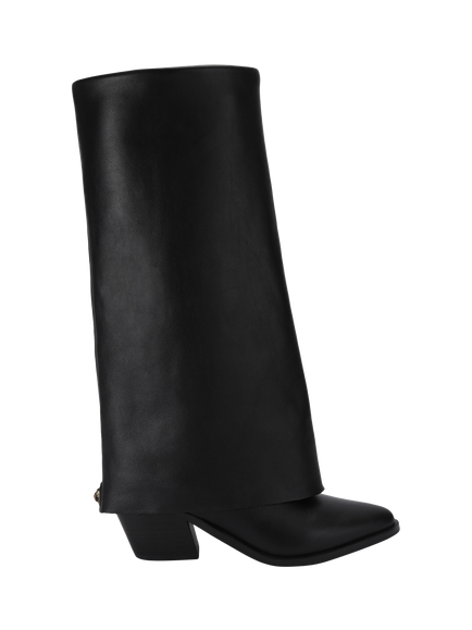 Kurt Geiger London Chiltern Folded Boots, Black, Black
