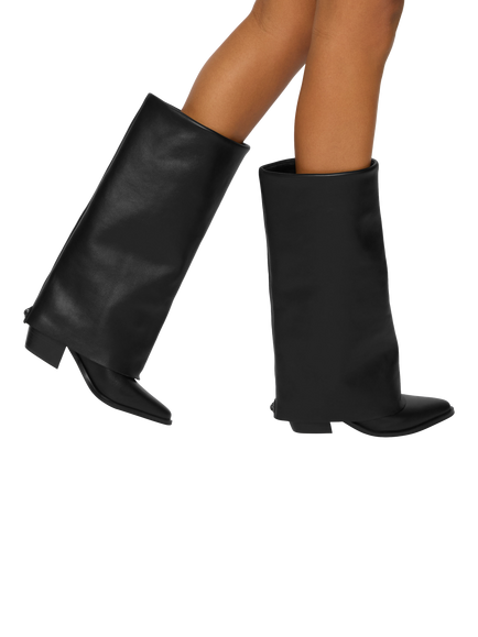 Kurt Geiger London Chiltern Folded Boots, Black - view 2, Black