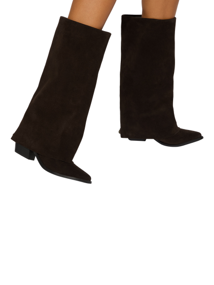 Kurt Geiger London Chiltern Folded Boots, Multi - view 2, Multi