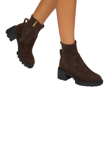 Kurt Geiger London Clarence Ankle Boots, Dark Brown - view 2, Dark Brown