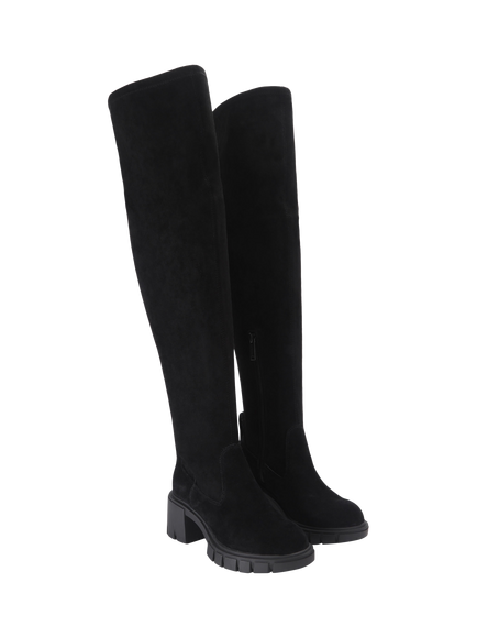 Kurt Geiger London Clarence Over The Knee Boots, Black - view 2, Black