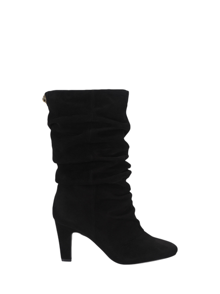 Kurt Geiger London Elizabeth Slouch Suede Ankle Boots, Black