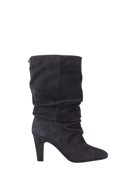 Kurt Geiger London Elizabeth Slouch Suede Ankle Boots, Grey