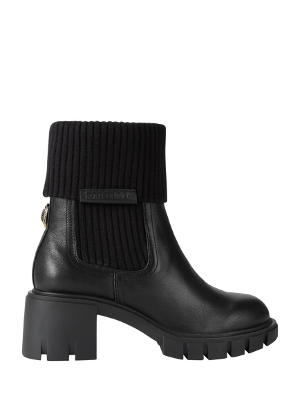 Kurt Geiger London Snug Leather Ankle Boots, Black, Black