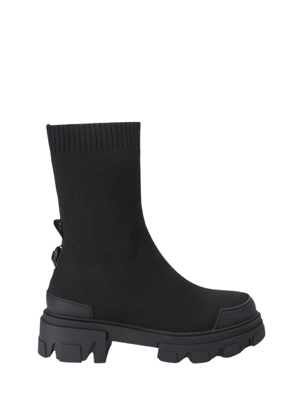 Kurt Geiger London Stomp Sock Ankle Boots, Black, Black