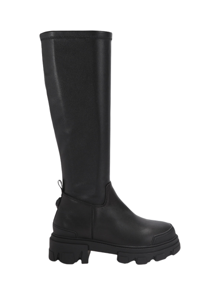 Kurt Geiger London Stomp Sock Knee High Boots, Black, Black