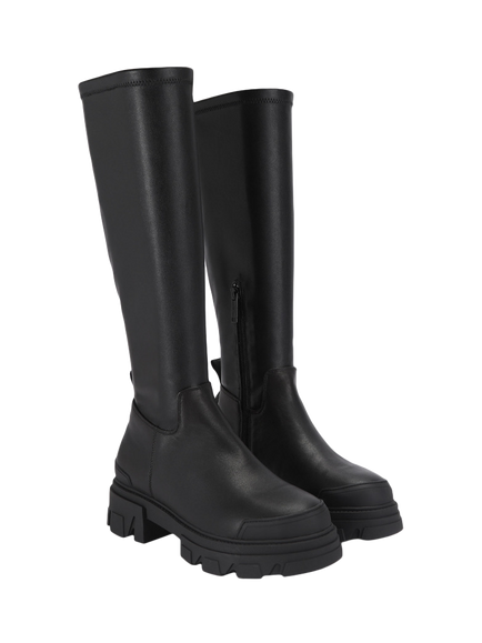 Kurt Geiger London Stomp Sock Knee High Boots, Black - view 2, Black