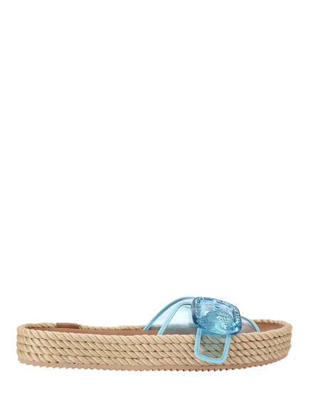 Kurt Geiger London Kurt's Cabana Mayfair Rope Sliders, Blue