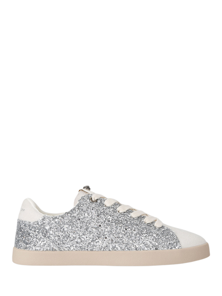 KG Kurt Geiger Britton Sparkle Embellished Trainers, Silver