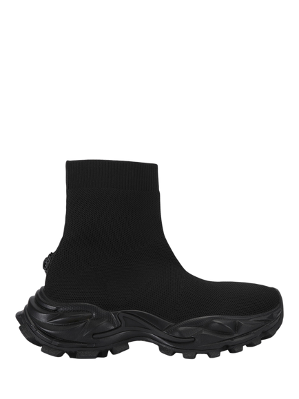 Kurt Geiger London Dalston Sock Runner Trainers, Black, Black