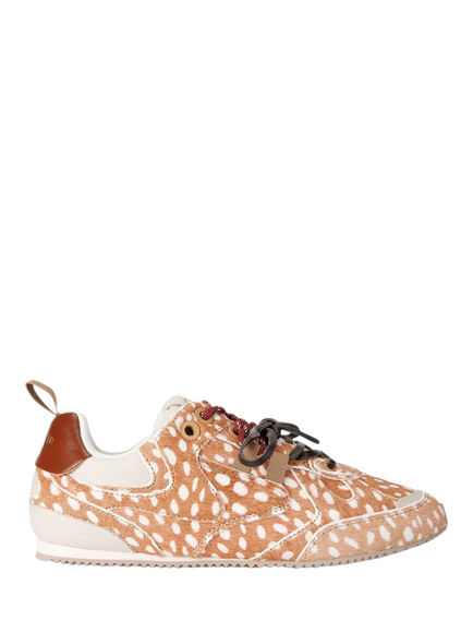 Kurt Geiger London Calf Hair Slim Runner Trainers, Multi, Multi
