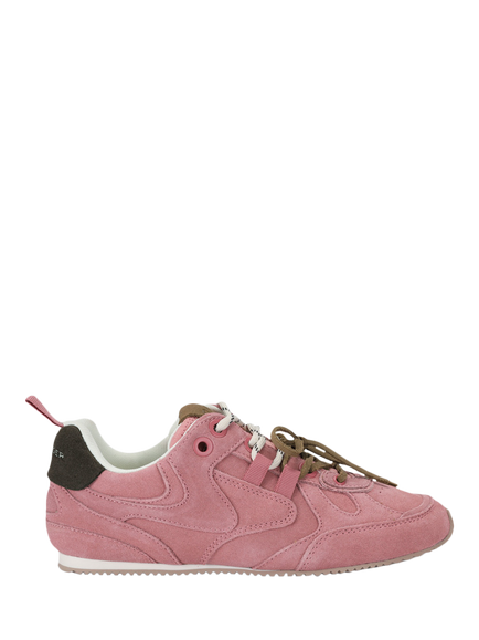 Kurt Geiger London Suede Slim Runner Trainers, Pink