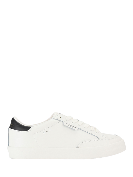 Kurt Geiger London London Leather Trainers, White/Blk, White/Blk