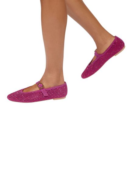 Kurt Geiger London Mayfair Ballet Flats, Fuchsia - view 2, Fuchsia