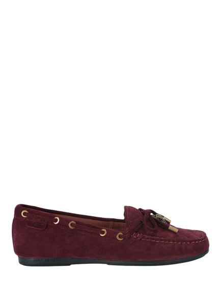 Kurt Geiger London Eagle Suede Moccasins, Wine, Wine