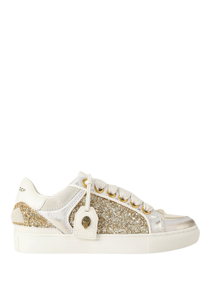 Kurt Geiger London Southbank Tag Slim Embellished Trainers, Multi, Multi