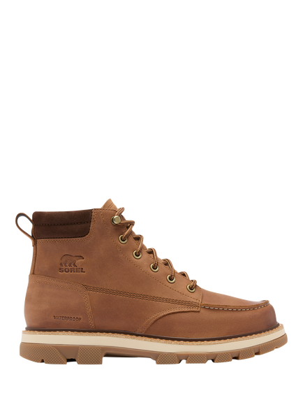SOREL Lark-47 Moc Toe Waterproof Boots, Velvet Tan/Tobacco, Velvet Tan/Tobacco