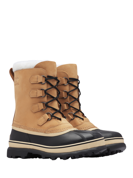 SOREL Caribou Ankle Boots, Buff/Black - view 2, Buff/Black