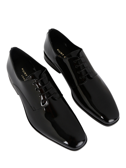 Kurt Geiger London Logan Patent Leather Derby Shoes, Black - view 2, Black