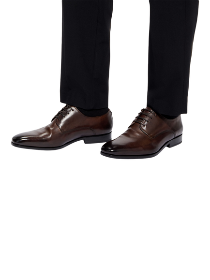 Kurt Geiger London Logan Leather Derby Shoes, Mutli - view 2, Mutli