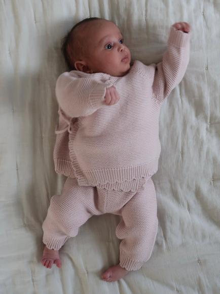Oat & Marl Baby Future Ballerina Knit Set, Delicately Pink - view 2, Delicately Pink