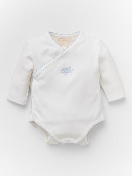Oat & Marl Baby Little Angel Bodysuit and Legging Set, Pure White - view 2, Pure White